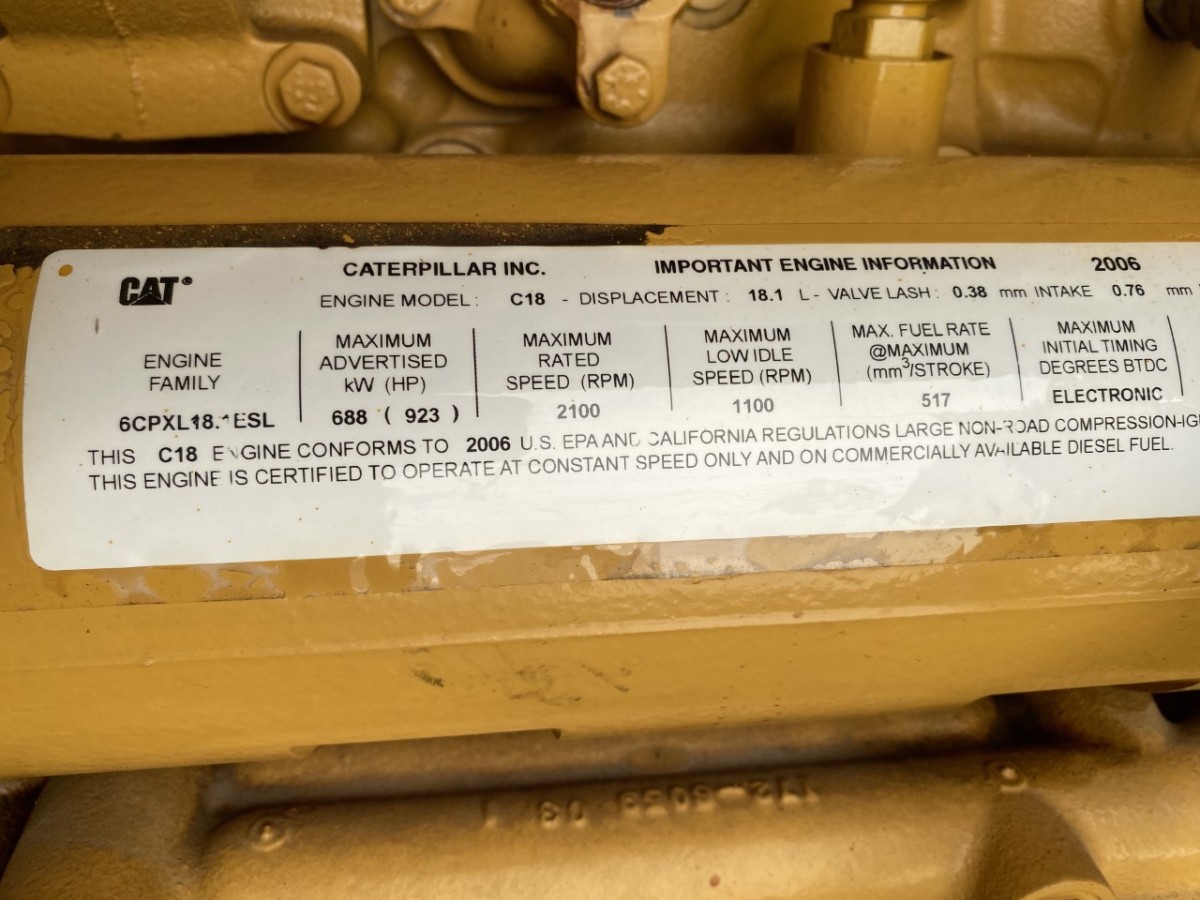 cat engine serial number stickers