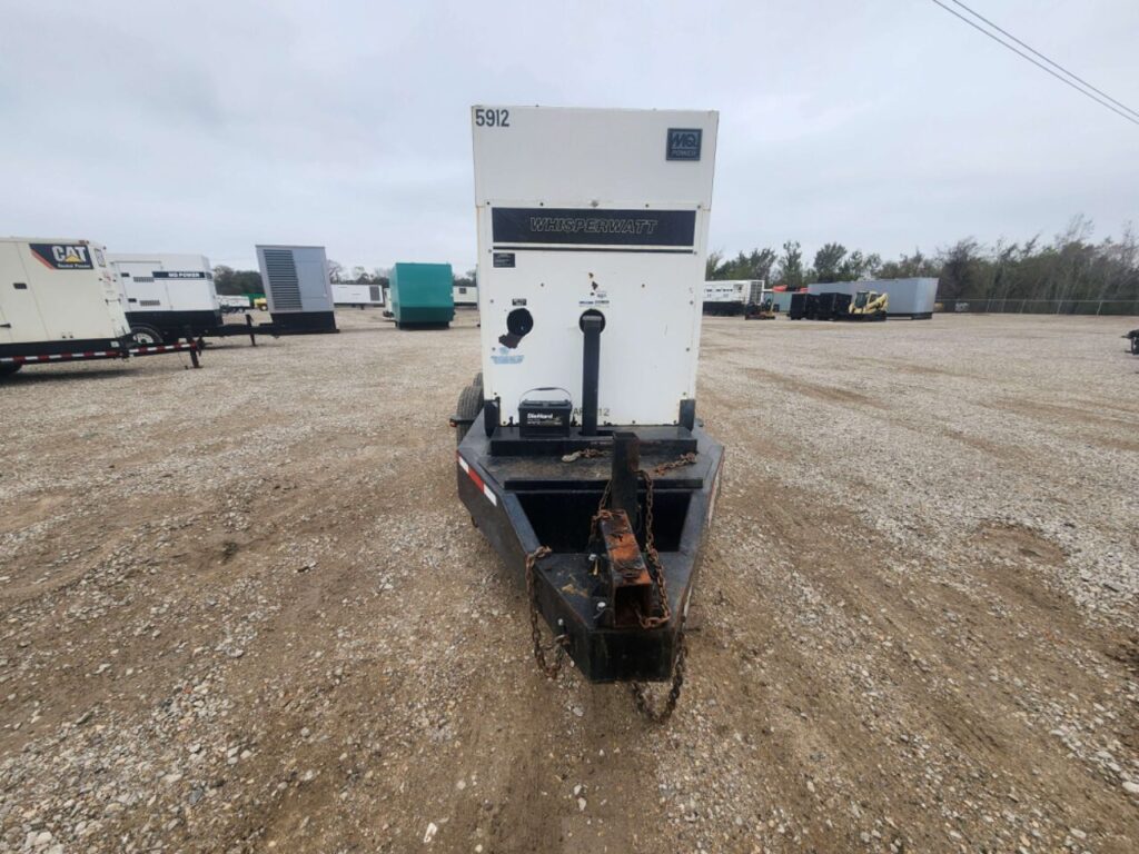 Rugged Multiquip DCA220SSJU4F trailer generator designed for heavy-duty field operations