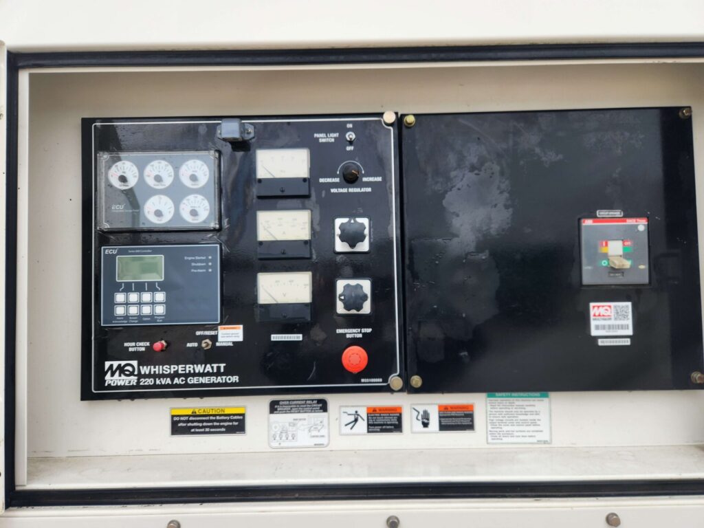 Multiquip DCA220SSJU4F diesel unit providing stable mobile backup capability