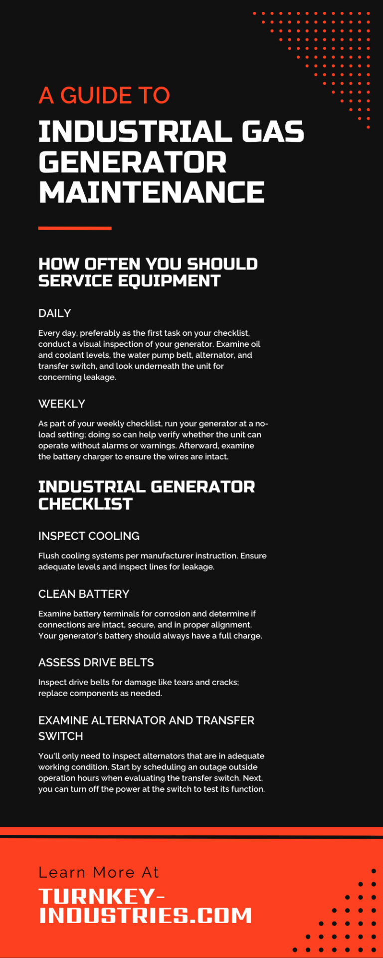 A Guide to Industrial Gas Generator Maintenance