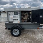 Studio shot of Wacker Neuson G50 Trailer Mounted Diesel Generator- Tier 3 mounted on trailer for continuous reliable power