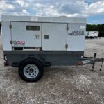 Detail shot of Wacker Neuson G50 Trailer Mounted Diesel Generator- Tier 3 mounted on trailer for plant operations and utilities