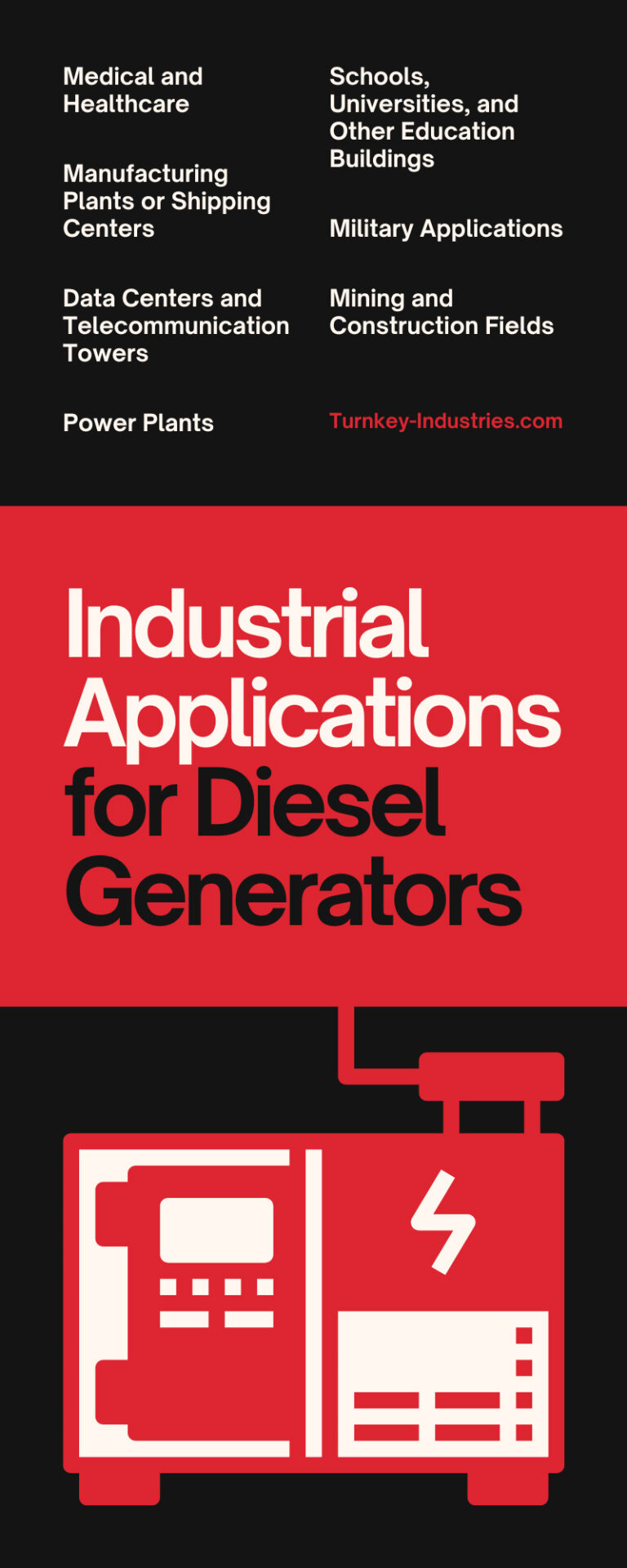 9 Industrial Applications for Diesel Generators