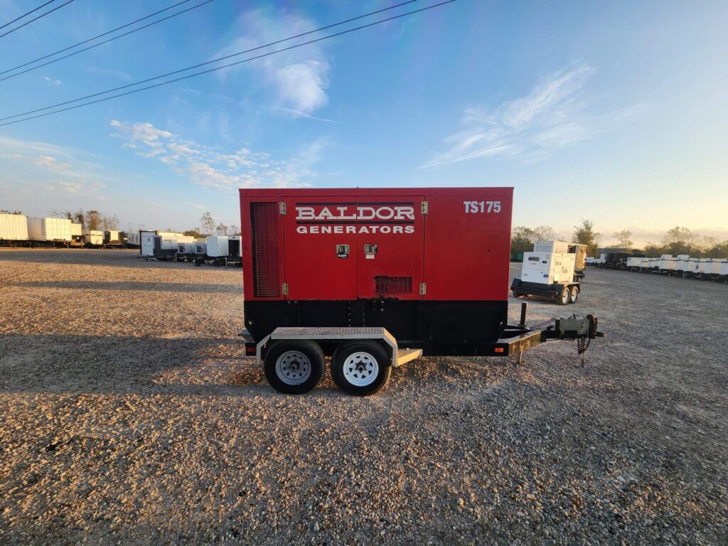 Mobile Baldor TS175T generator offering dependable industrial runtime