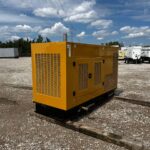Front angle of Olympian G100F1 Standby Natural Gas Generator providing cleaner natural gas standby power for emergency standby applications