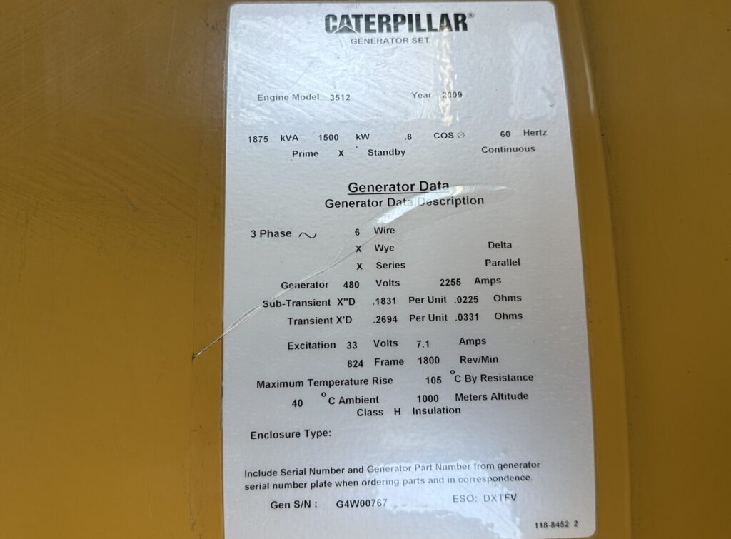 Caterpillar 3512C Trailer Mounted Diesel Generator - Tier 2