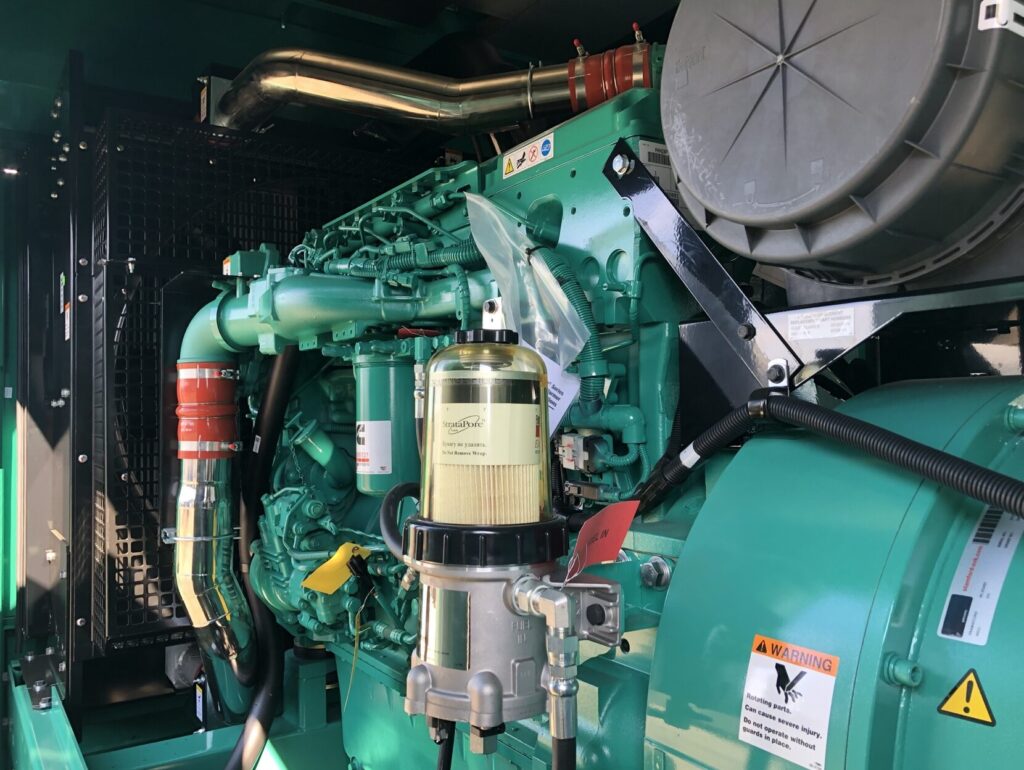 Onsite photo of New Cummins DFEK Standby Diesel Generator - Tier 2 with Tier 2 emissions compliance for critical standby coverage