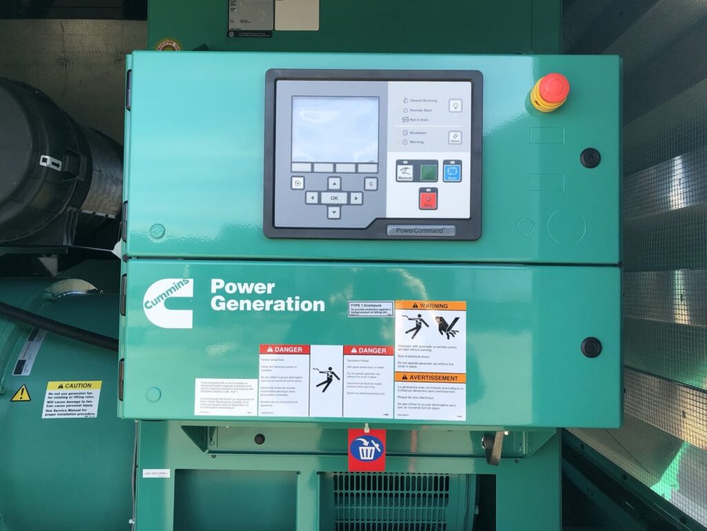 Studio shot of New Cummins DFEK Standby Diesel Generator - Tier 2 with Tier 2 emissions compliance for continuous reliable power