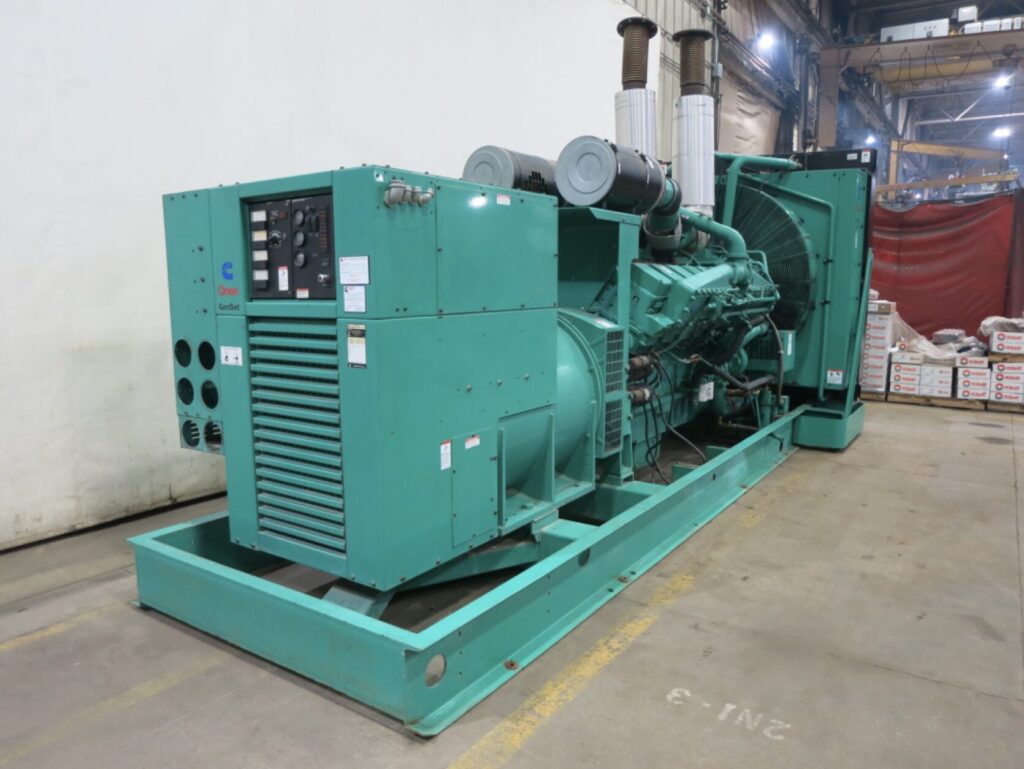 Three-quarter view of Cummins DFLE Standby Diesel Generator diesel unit for mission-critical facilities