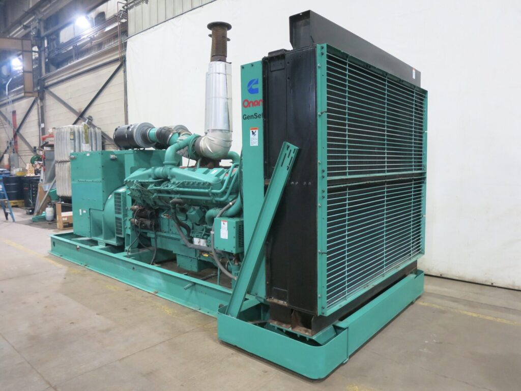 Close-up of Cummins DFLE Standby Diesel Generator diesel unit for commercial and industrial power needs