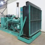 Close-up of Cummins DFLE Standby Diesel Generator diesel unit for commercial and industrial power needs