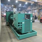 Skid-mounted view of Cummins DFLE Standby Diesel Generator diesel unit for temporary power at construction sites