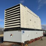 Side view of Cummins DQFAA Standby Diesel Generator - Tier 2 with Tier 2 emissions compliance for industrial backup power