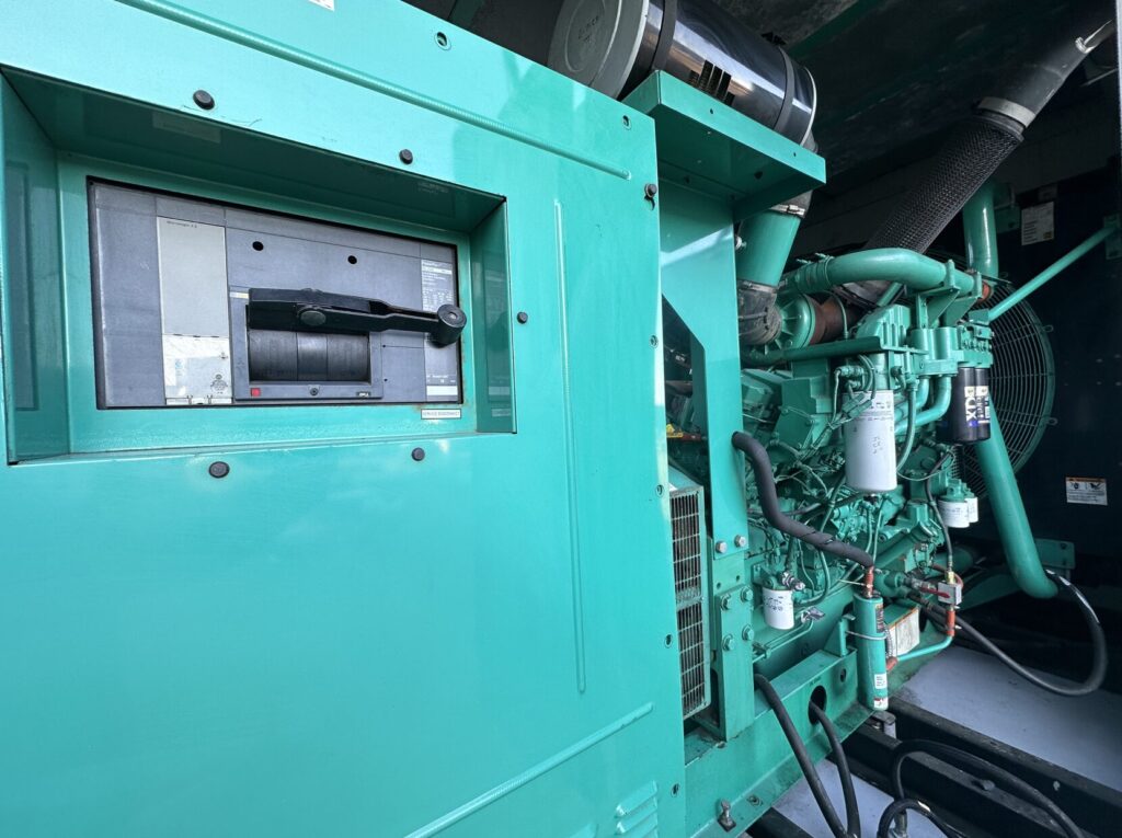 Close-up of Cummins DQFAA Standby Diesel Generator - Tier 2 with Tier 2 emissions compliance for commercial and industrial power needs
