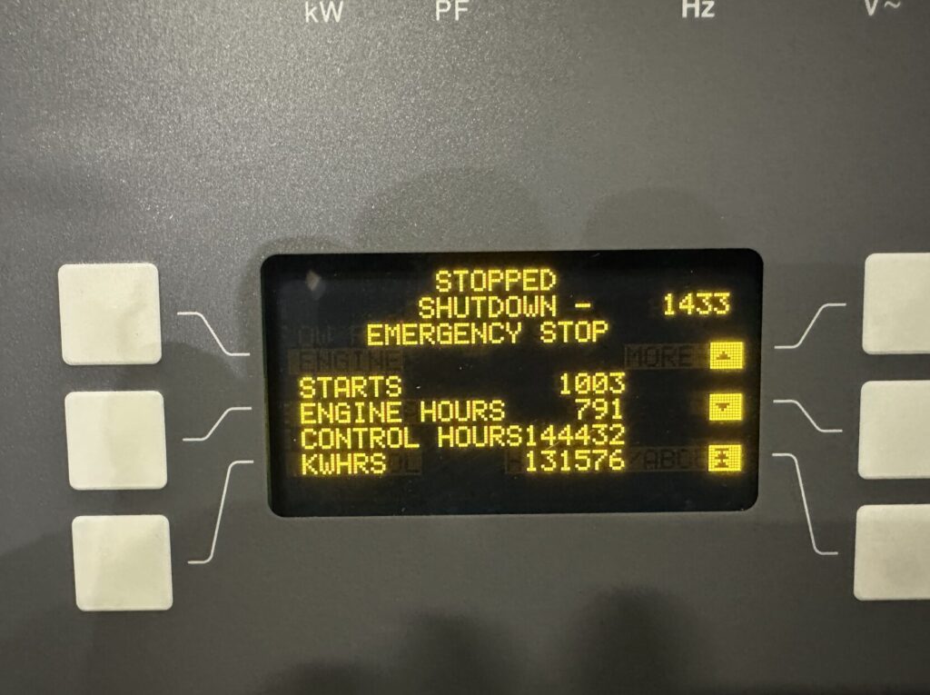 Detail shot of Cummins DQFAA Standby Diesel Generator - Tier 2 with Tier 2 emissions compliance for plant operations and utilities