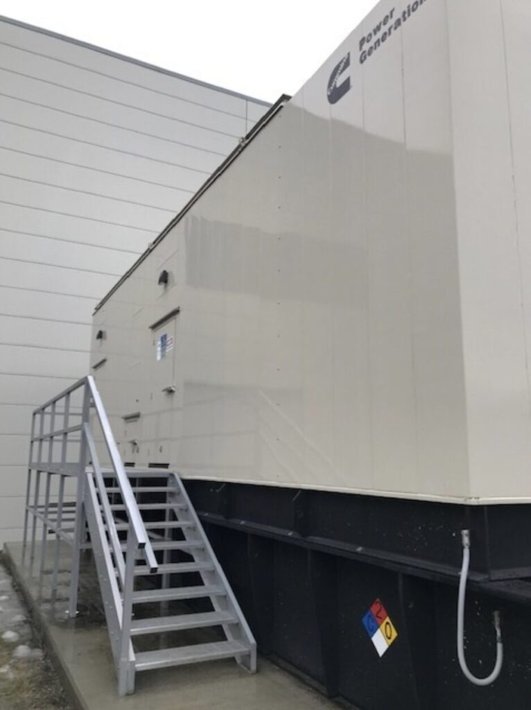 Close-up of Cummins DQKAF Standby Diesel Generator - Tier 2 with Tier 2 emissions compliance for commercial and industrial power needs