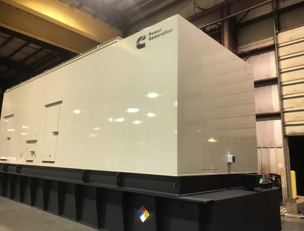 Outdoor shot of Cummins DQKAF Standby Diesel Generator - Tier 2 with Tier 2 emissions compliance for mobile jobsite power