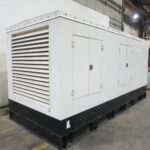 Front angle of MTU DS550 Standby Diesel Generator - Tier 2 with Tier 2 emissions compliance for emergency standby applications