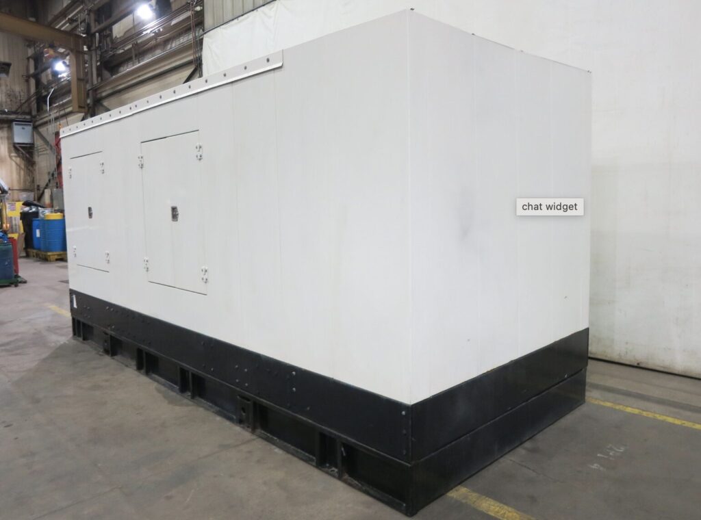 Three-quarter view of MTU DS550 Standby Diesel Generator - Tier 2 with Tier 2 emissions compliance for mission-critical facilities