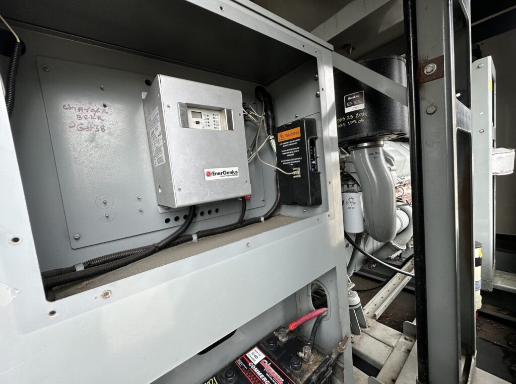 Outdoor shot of MTU DS550 Standby Diesel Generator - Tier 2 with Tier 2 emissions compliance for mobile jobsite power