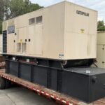 Front angle of Caterpillar 3412C Standby Diesel Generator diesel unit for emergency standby applications