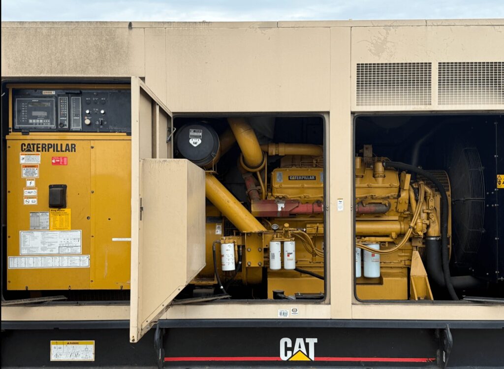 Three-quarter view of Caterpillar 3412C Standby Diesel Generator diesel unit for mission-critical facilities