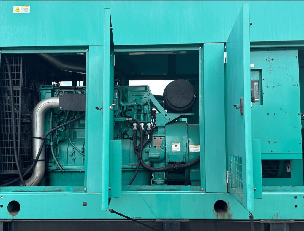 Three-quarter view of Cummins DFEK Standby Diesel Generator - Tier 2 with Tier 2 emissions compliance for mission-critical facilities