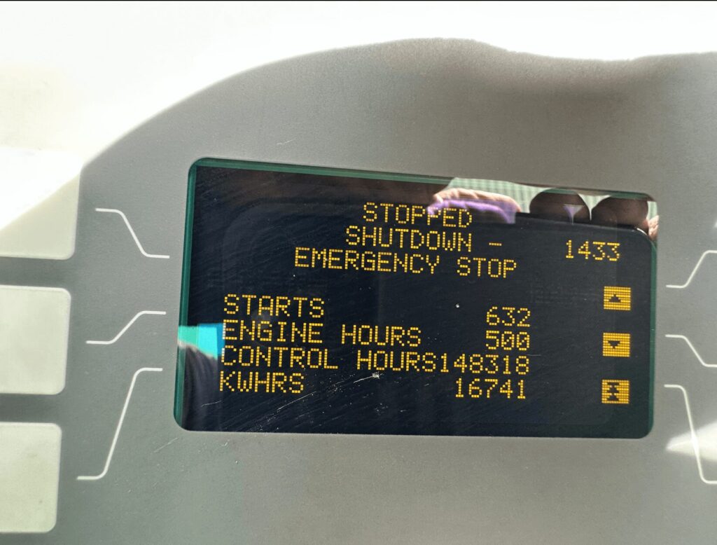 Skid-mounted view of Cummins DFEK Standby Diesel Generator - Tier 2 with Tier 2 emissions compliance for temporary power at construction sites