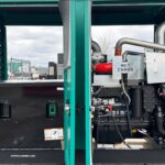 Detail shot of New Cummins C150N6 Standby Natural Gas / Propane Generator providing cleaner natural gas standby power for plant operations and utilities