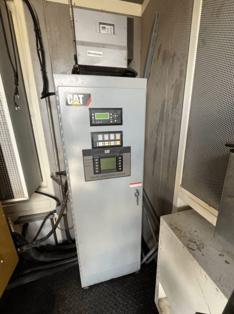 Close-up of Caterpillar XQ1475G Natural Gas Power Module configured as an industrial power module for commercial and industrial power needs