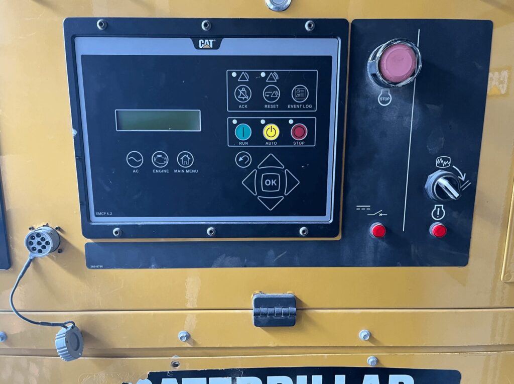 Three-quarter view of Caterpillar XQ1475G Natural Gas Power Module configured as an industrial power module for mission-critical facilities