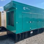 Skid-mounted view of Cummins DFEK Standby Diesel Generator - Tier 2 with Tier 2 emissions compliance for temporary power at construction sites