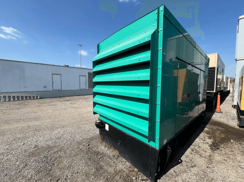 Close-up of Cummins DFEK Standby Diesel Generator - Tier 2 with Tier 2 emissions compliance for commercial and industrial power needs