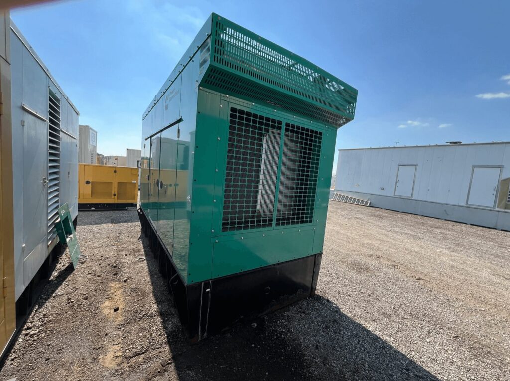 Three-quarter view of Cummins DFEK Standby Diesel Generator - Tier 2 with Tier 2 emissions compliance for mission-critical facilities