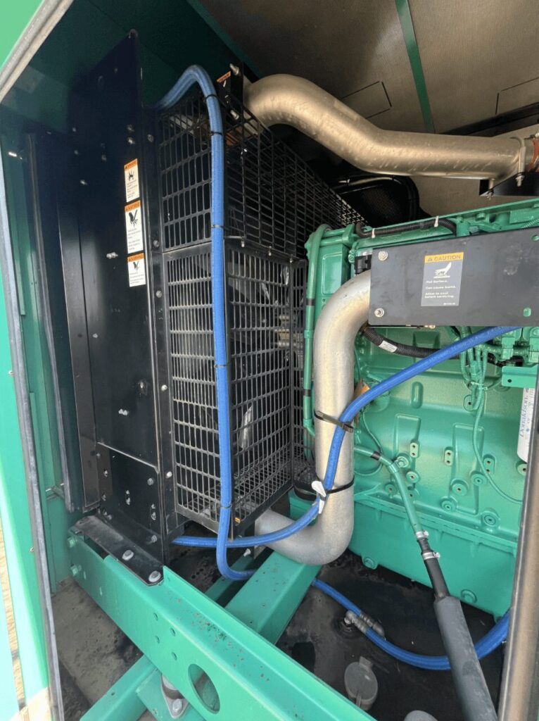 Front angle of Cummins DFEK Standby Diesel Generator - Tier 2 with Tier 2 emissions compliance for emergency standby applications