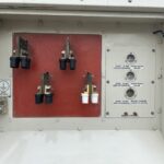 Outdoor shot of Caterpillar MPS1000 Diesel Power Module configured as an industrial power module for mobile jobsite power