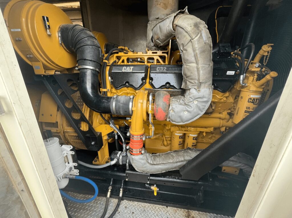 Detail shot of Caterpillar MPS1000 Diesel Power Module configured as an industrial power module for plant operations and utilities