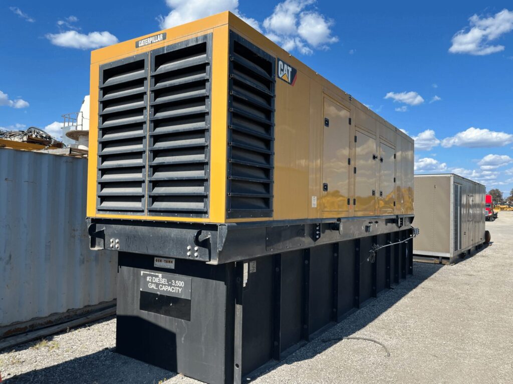 Onsite photo of Caterpillar C32 Standby Diesel Generator diesel unit for critical standby coverage