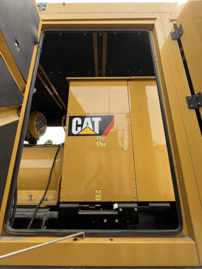 Front angle of Caterpillar C32 Standby Diesel Generator diesel unit for emergency standby applications