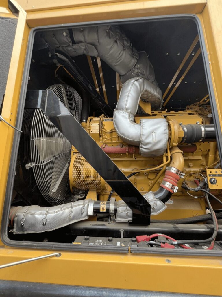 Studio shot of Caterpillar C32 Standby Diesel Generator diesel unit for continuous reliable power