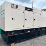 Front angle of Caterpillar C15 Standby Diesel Generator diesel unit for emergency standby applications