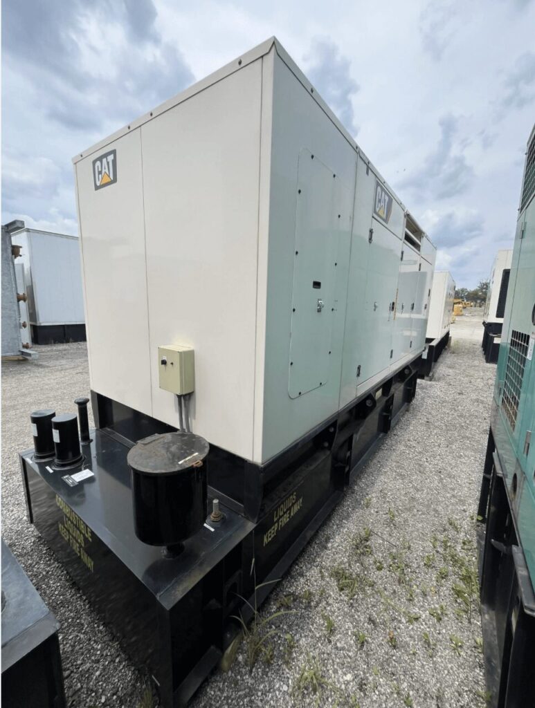 Studio shot of Caterpillar C15 Standby Diesel Generator diesel unit for continuous reliable power