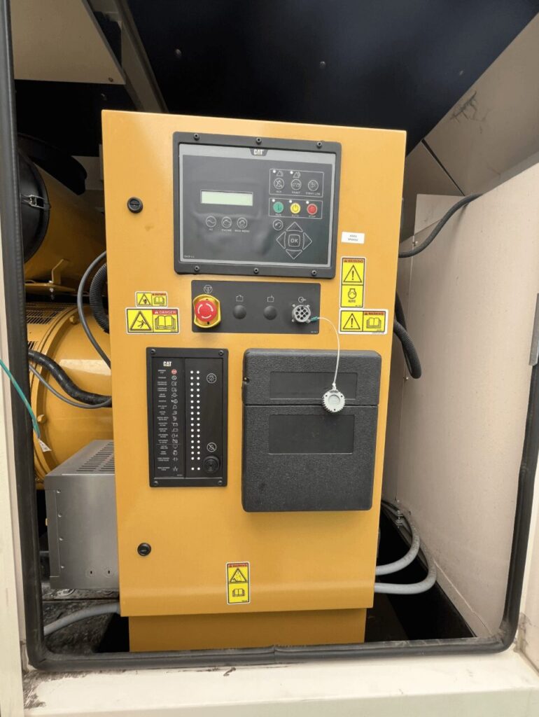 Outdoor shot of Caterpillar C15 Standby Diesel Generator diesel unit for mobile jobsite power