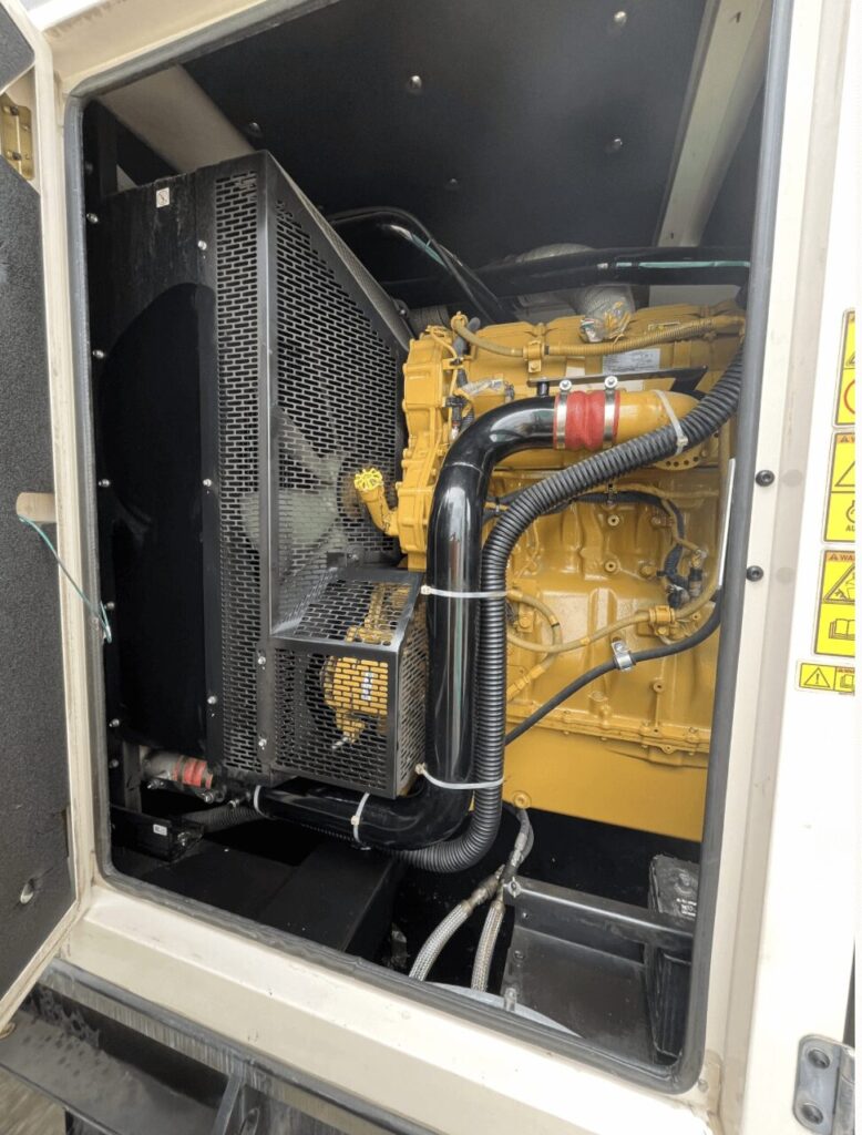 Three-quarter view of Caterpillar C15 Standby Diesel Generator diesel unit for mission-critical facilities