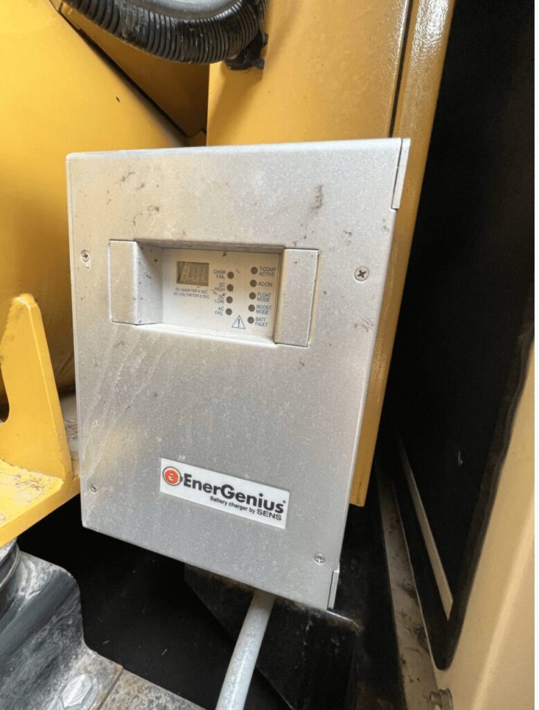 Front angle of Caterpillar C15 Standby Diesel Generator diesel unit for emergency standby applications