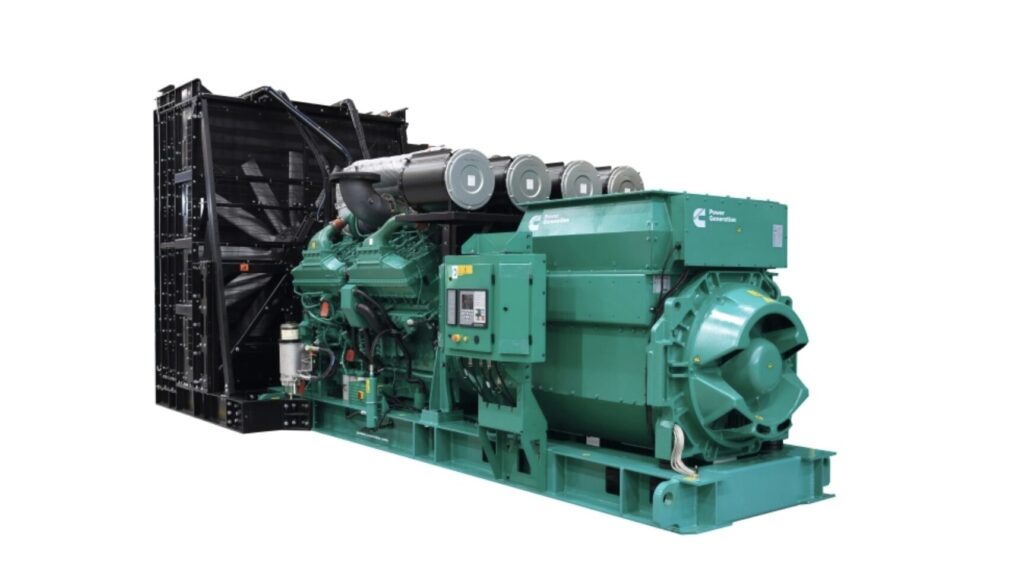 Cummins 2500DQKAN Tier 2 standby diesel generator designed for reliable emergency power supply