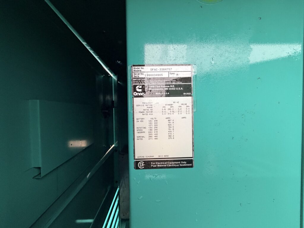 Cummins DFAC standby genset engineered for stable industrial power delivery