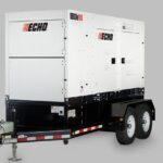 ECHO DGK180F trailer mounted diesel generator built for rugged mobile power use