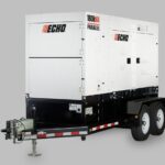 ECHO DGK180FP trailer mounted diesel generator delivering reliable mobile jobsite power